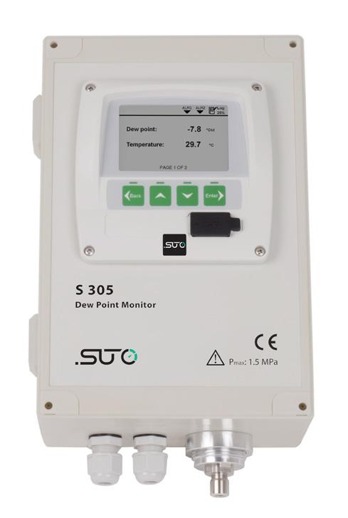 S 305 DEW POINT MONITOR (-50 ºC... +50 ºC) Refrigeration dryers are among the dryers in compressed air treatment most commonly used.