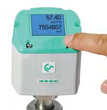 management systems, SPS, SCADA,... Easy and affordable installation Units freely selectable via keys at the display m³/h, m³/min, l/min, l/s, kg/h, kg/min, kg/s, cfm Compressed air counter up to 1.