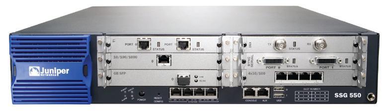 The SSG 550/ SSG 550M provides 1+ Gbps of stateful firewall performance and 600 Mbps of IPSec VPN performance, while the SSG 520/SSG 520M provides 650 Mbps of stateful firewall performance and 300