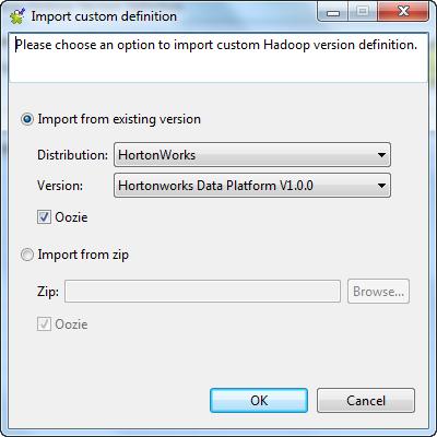 How to set HDFS connection details Field/Option Description Hadoop distribution Hadoop distribution to be connected to. This distribution hosts the HDFS file system to be used.
