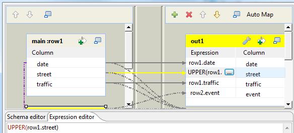 In the lower half of the editor, click the Expression editor tab to open the corresponding view. 2.