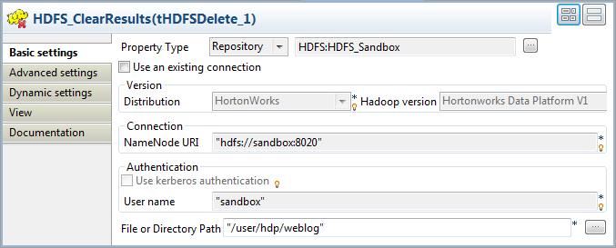 If you are using Talend Open Studio for Big Data, you have to configure each component manually as the Property type and Schema type are always Built-in.