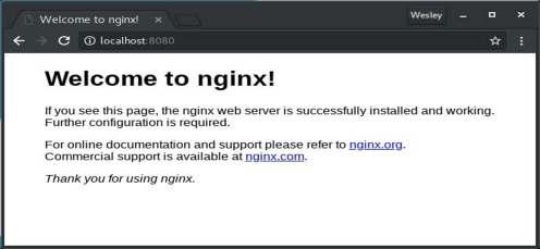 Example Existing Image $> sudo docker run --detach --publish 8080:80 nginx Unable to find image 'nginx:latest' locally latest: Pulling