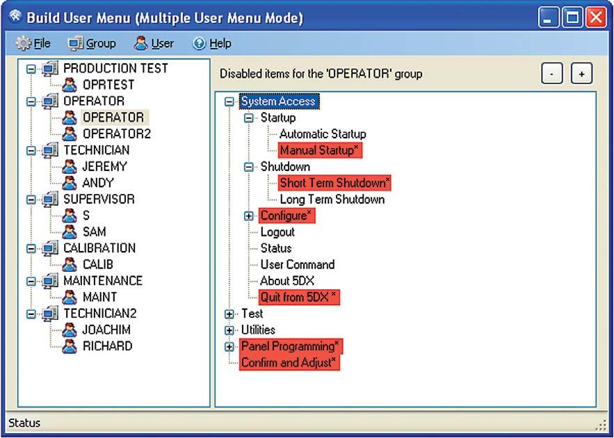 Multiple User Menu Mode Configure Users and Menus Groups and users. Expand and collapse all menu items.
