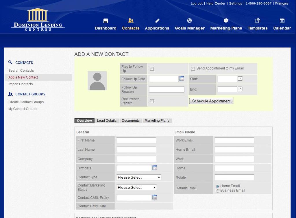 Adding a Contact If you would like to track or work with Contacts that are not in Expert you can do so by adding a new contact.