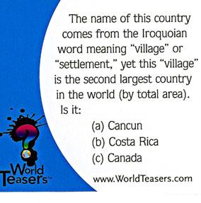 World Teasers Other ideas? Family Quiz Book Questions for specific grade levels Use textbook questions at the end of chapters.