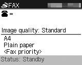 Send Faxes This section explains how to send a fax in black and white from the ADF (Auto Document Feeder) (A).