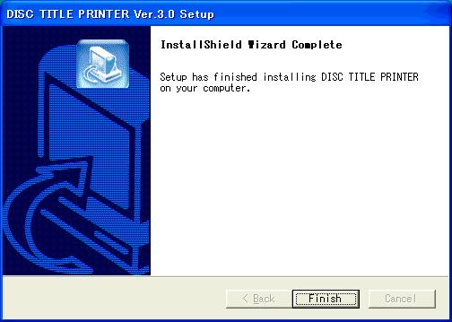 If you can see the DISC TITLE PRINTER icon on your computer s desktop, it means that the application is installed properly.