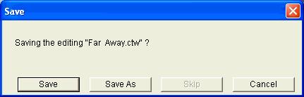 Saving Label Data 3. Click Save As. This displays the Save As dialog box. 1. Click the button. 2. On the menu that appears, click Save. This displays a dialog box for saving label data.