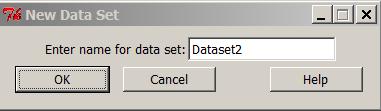 You can also directly enter your data into R by selecting Data from the R Commander menu bar and clicking on New dataset.