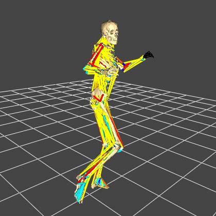 This is enabled by extending conventional algorithm for inverse kinematics.