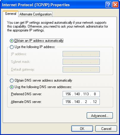 7 TCP/IP Network Basics 5 Select Use the Following IP Address and then enter the IP address and subnet mask for the network. As required, enter the default gateway and DNS settings.