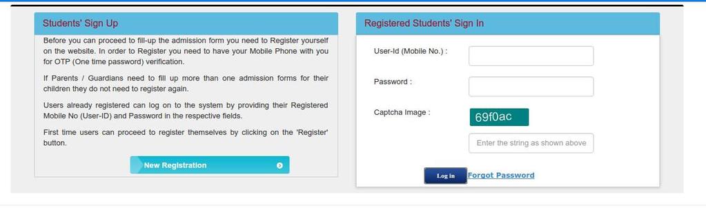 Steps to Login for existing students doing renewal admission/ exam form fillup: 1. Open the website http://hgcollege.webdcl.com on your computer (preferably on Firefox/ Chrome). 2.