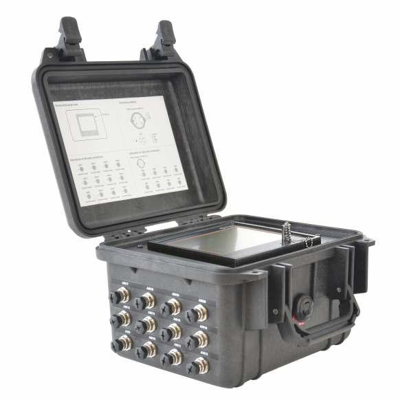 portable case Is useful when it is not possible to mount a typical controller/recorder in a safe way. The case is durable and is certified with the IP 67 rate - the device inside is safe.