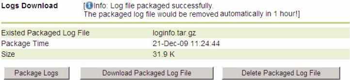 Use Web Diagnostics Chapter 14 After the packaged logs are downloaded, the packaged export can be deleted so that it does not utilize space on the FactoryTalk Historian ME module.