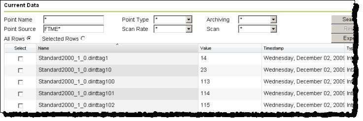 Chapter 4 View data The data is displayed in the search results table. View archive data To view archive data in FactoryTalk Historian ME, click the View Data tab, and then click Archive Data.