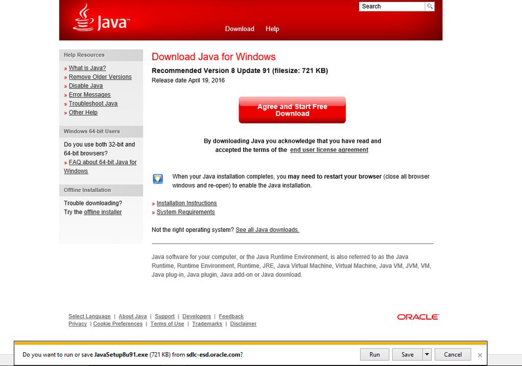 Java Installation Click to