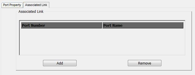 Associated Link The Associated Links page provides a method of associating other ports on the same switch to the selected port.