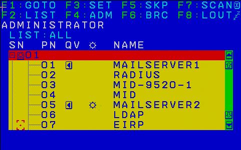 When you invoke the OSD, a screen similar to the one below appears: Note: The diagram depicts the Administrator's Main Screen.