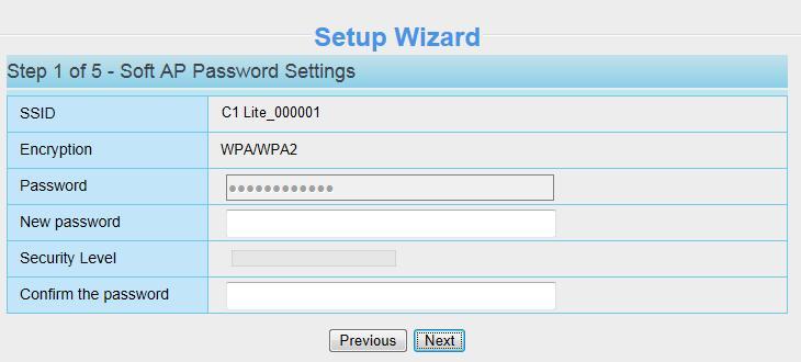 Input the New username, New password and Confirm the password. 6.