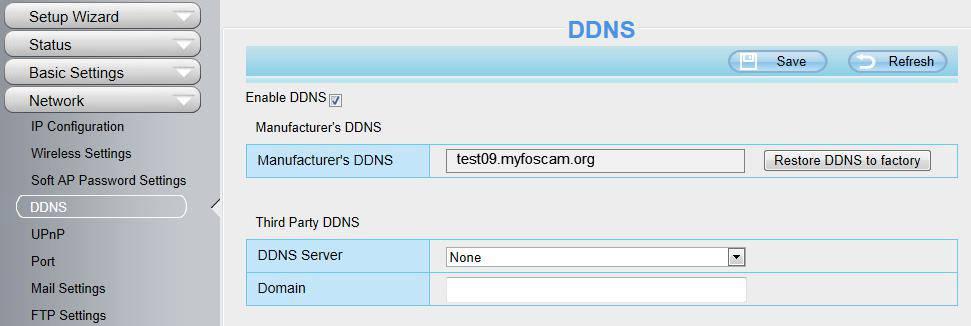 Click Enable DDNS and click Save.