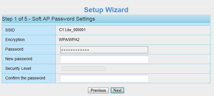 Input the New username, New password and Confirm the password. 6.