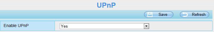 4.3.4 UPnP Figure 4.27 The default UPnP status is closed.