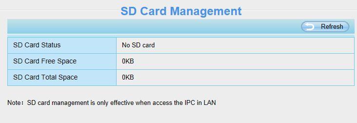 card. This camera supports SD Card and the max size of SD card must be