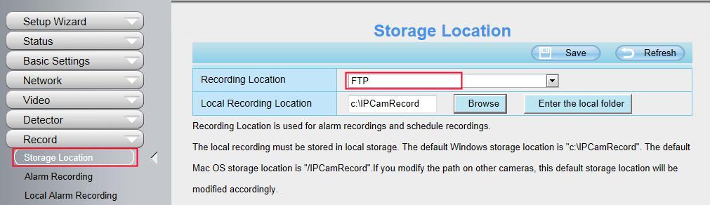 4.7.4 Schedule Recording When the video is selected as FTP, the device supports scheduled recording.