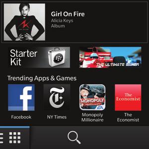 BlackBerry World Access the BlackBerry World App From the home screen, tap to open BlackBerry World.