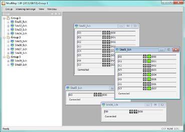 ModMap ModMap is software for management of remote I/O devices What ModMap does: Manages multiple remote I/O devices with Modbus/TCP Supports Modbus/TCP functions for maintaining devices ModMap has