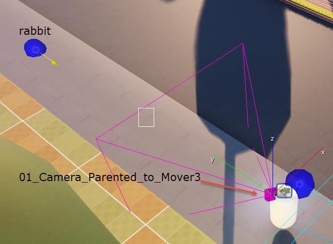 3. You can see the 01_Camera_Parented_to_Mover3 camera is associated with Camera:View node. This is the only thing you will need to set user up for viewing level from the camera you have. 4.