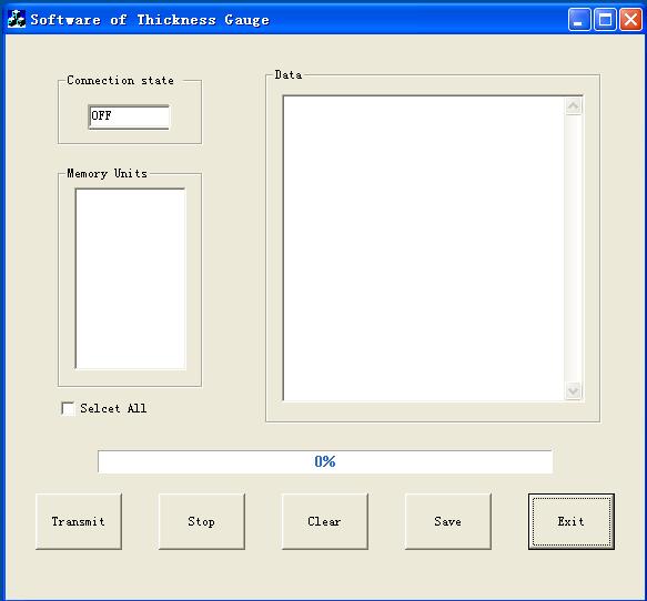 3. Software Description Open CD to find FOLDER Software of Thickness Gauge, double click setup.exe, and complete the installation according to the instruction step by step.