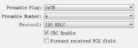 5.2.3 HDLC-NRZI parameter configuration HDLC-NRZI is mainly used for the train communication.