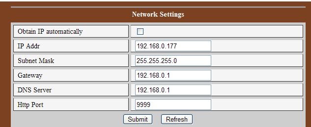 7 Other Settings 7.1 Network Setting 7.1.1 Basic Network Setting The user can also enter the Basic Network Settings to set the IP address except using the search software. See below Figure 13.