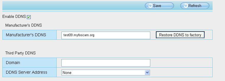 Figure 2.8 Now you can use http://domain name + HTTP Port to access the camera via the Internet. Take hostname test09.myfoscam.