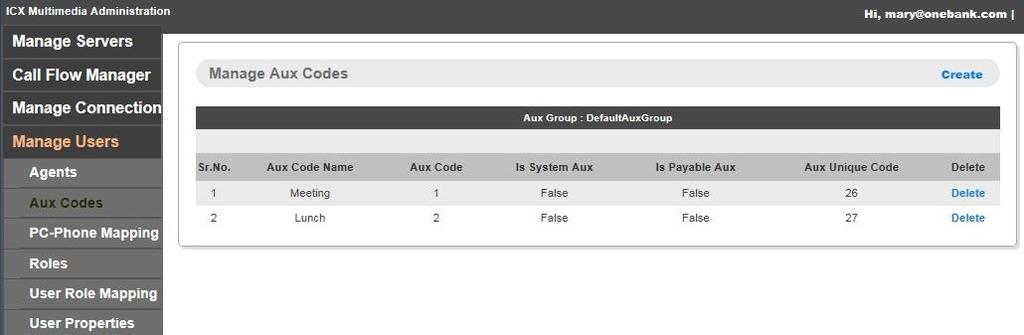 5. Tenant: The first aux work reason code number in Section 5.5. Repeat this section to create an aux code for each aux work reason code in Section 5.