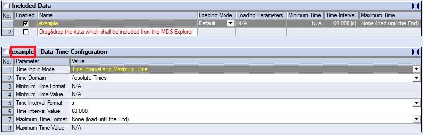 2 What is an X-Tools Loading Profile File (LPF)? Figure 2-7 The Data Time Configuration table We will not use this table in this example since no Data Filter has been configured.