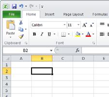 Excel 2010 Foundation Page 10 Type in the word 'Region'. Press the Enter key.
