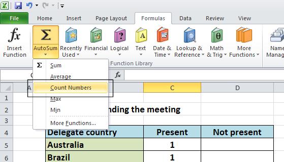 Excel 2010 Foundation Page 110 You will see the following displayed on your screen.