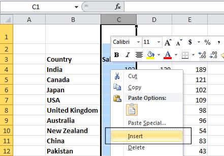 Excel 2010 Foundation Page 37 Right click over the selected