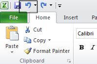 Excel 2010 Foundation Page 47 Undo and Redo Click on the Undo icon (top-left of your screen) to reverse the last action. Try it now.