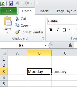 Excel 2010 Foundation Page 51 Move the mouse pointer to the bottom-right corner of this cell and the mouse
