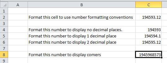 TIP: To increase the number of decimal points displayed, click on the Increase