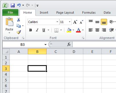 Excel 2010 Foundation Page 9 In order for you to enter data into a cell, it needs to be the active cell. The active cell will accept keyboard entries.