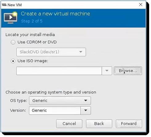 Installing a Virtual Appliance on a KVM Host 6. Select the ISO file.