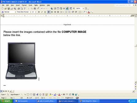 Use the dialog box which is displayed to select the required file (in this case select a file called COMPUTER