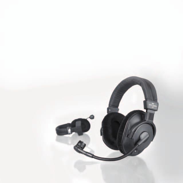 STUDIO HEADPHONES Intercom & Commentator HEADSETS DT 200 SERIEs DT 250 / DT 252 Lightweight, slim-design monitoring headphone HEADPHONES Good ambient noise attenuation Single-sided, detachable cable