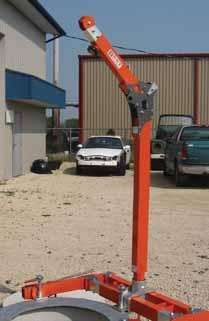 HOISTS, DAVITS, CRANES & ACCESSORIES PRO-Series Davits are available in a wide variety of heights and reaches.
