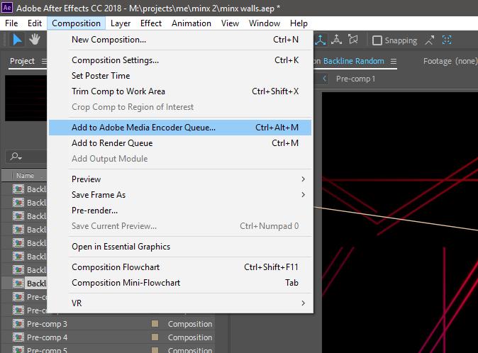 Rendering from Adobe After Effects Exporting AiM files when using Adobe After Effects requires the use of Adobe Media Encoder, which is free to all Adobe users.
